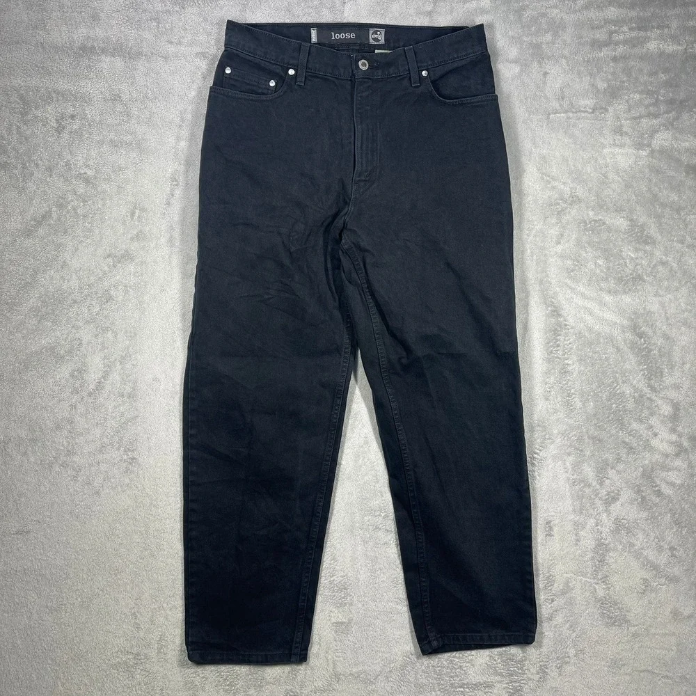 Levi's SilverTab Loose Jeans Mens 33(32)x30 Black Vintage 90s Denim